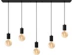 Calex Retro Plafondlamp - 5x E27 - Hanglamp Industrieel - 14, Verzenden, Zo goed als nieuw