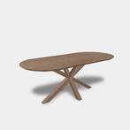 Tafel Plat Ovaal eikenhout  Matrix hout  200x100, Huis en Inrichting, Tafels | Eettafels, Nieuw