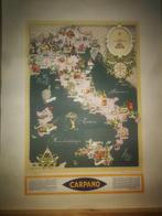 Niculin V - CARPANO Vermouth cartina enogastronomica del bel, Antiek en Kunst, Kunst | Tekeningen en Foto's