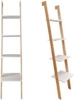 Ladder kast - 4 schappen - wit & bamboe, Huis en Inrichting, Ophalen of Verzenden, Nieuw