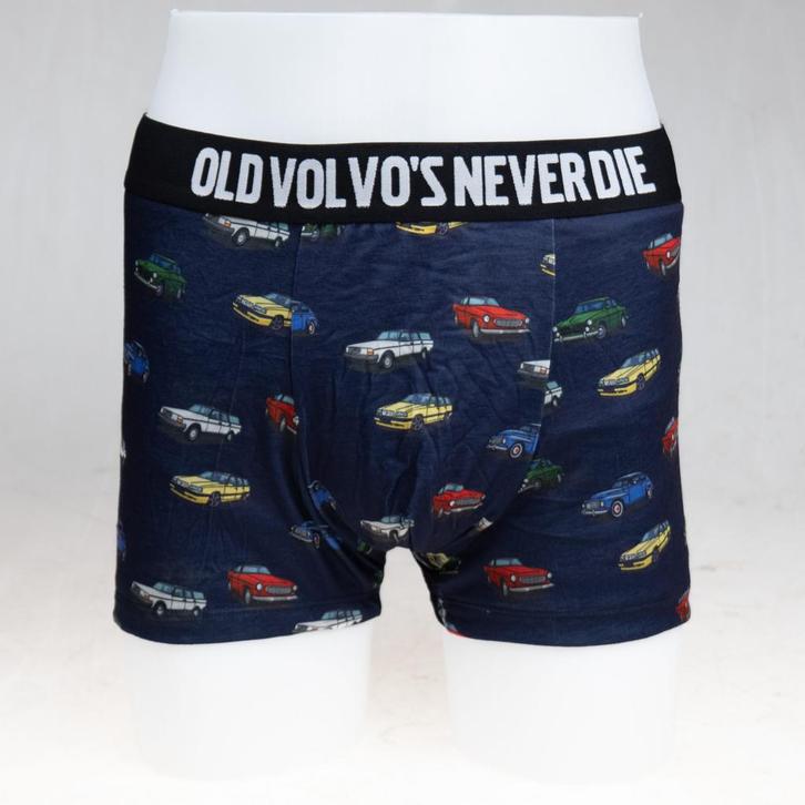 Onderbroek VOLVO Old Volvos never die BLAUW, Diversen, Overige Diversen, Ophalen of Verzenden