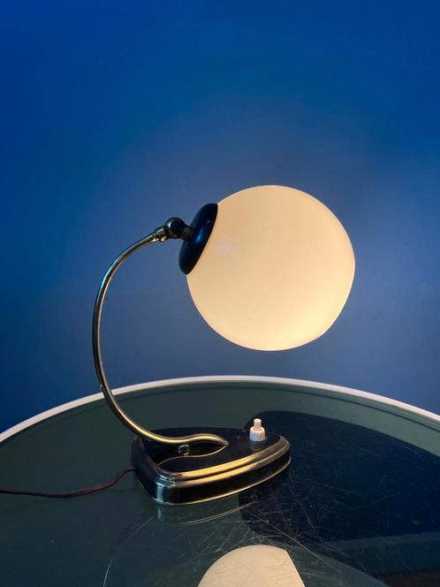 Mid Century Art Deco Style Opaline Glass Wall Sconce or Desk, Huis en Inrichting, Lampen | Wandlampen, Nieuw, Ophalen of Verzenden
