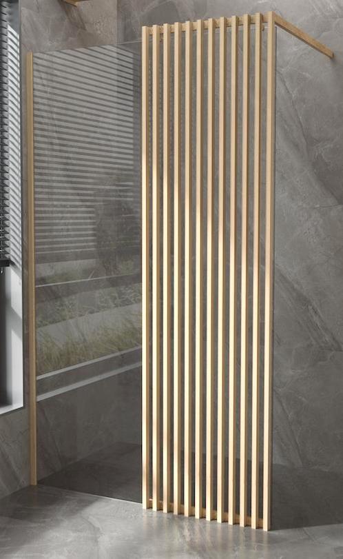 SALE - Elin 90 x 200 - Hout - Inloopdouche -, Doe-het-zelf en Verbouw, Sanitair, Nieuw, Ophalen of Verzenden