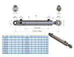 Hydraulische Cilinder Dubbelwerkend met Kogelgewrichten, Ophalen of Verzenden, Nieuw, Overige merken