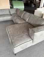 Mega hoekbank U vorm Julia stof groen nieuw model sofa, Ophalen, Nieuw, Stof, Tokai 