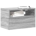 vidaXL Nachtkastje wandgemonteerd 45x26x28,5cm grijs sonoma, Verzenden, Nieuw, Hout