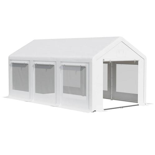 TRUUSK Groot Feesttent 6x3m Met Afneembare Zijwanden En Rame, Tuin en Terras, Partytenten, Nieuw, Verzenden