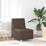 vidaXL Modulaire bank zonder armleuningen bruin 55 cm, Huis en Inrichting, Verzenden, Nieuw, Leer
