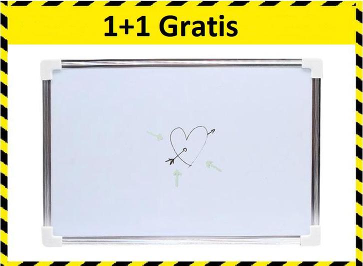 Lowander Magnetisch Whiteboard - 20x30 cm 1+1 Gratis, Huis en Inrichting, Woonaccessoires | Memoborden, Nieuw, Verzenden