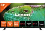 Lenco LED-4044BK - 40 inch - Smart TV- Full HD - Zwart, Verzenden, Zo goed als nieuw