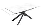 Uitschuifbare eettafel ALPINE 160-200cm wit keramiek marmer, Ophalen of Verzenden, Nieuw