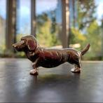 Messensteun (6) - Verzilverd - Teckel honden, Antiek en Kunst