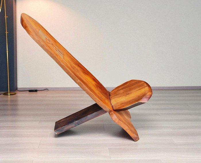 Stoel - Teak - sedia Palaver/Baoulé, Antiek en Kunst, Kunst | Niet-Westerse kunst
