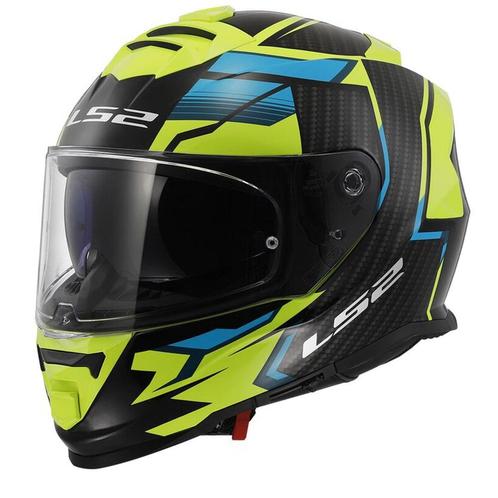 LS2 FF800 Storm II Tracker Zwart H-V Geel Integraalhelm, Motoren, Kleding | Motorhelmen, XXL, Nieuw met kaartje, Overige merken
