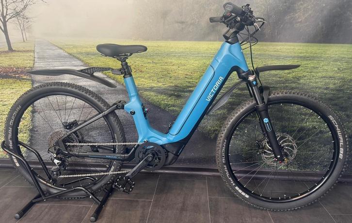 Victoria eParcours 4 | Elektrische Full Suspension E-MTB, Fietsen en Brommers, Elektrische fietsen, 50 km per accu of meer, Zo goed als nieuw