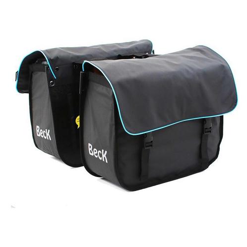 Beck Dubbele Fietstas Organic Blauwe bies, Fietsen en Brommers, Fietsaccessoires | Fietstassen, Nieuw, Verzenden