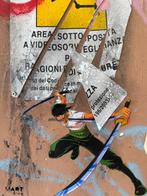 Mart Signed - ZORO (ONE PIECE BROKEN WALL STOP CONTROL, Antiek en Kunst, Kunst | Schilderijen | Modern