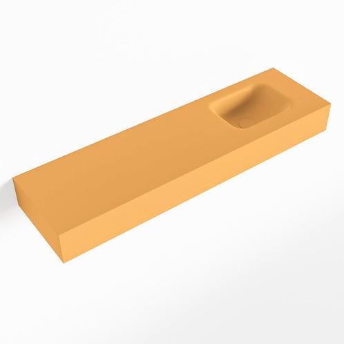 MONDIAZ LEX Ocher vrijhangende solid surface wastafel 110cm., Doe-het-zelf en Verbouw, Sanitair, Overige typen, Nieuw, Ophalen of Verzenden