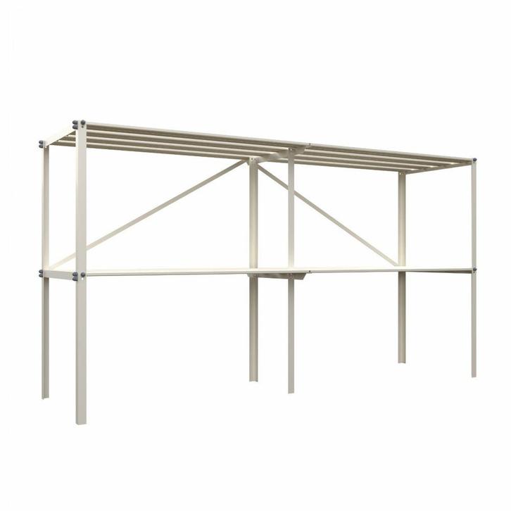 Royal Well kweektafel vrijstaand 165x45x90 cm - wit, Tuin en Terras, Kweekspullen, Nieuw, Verzenden