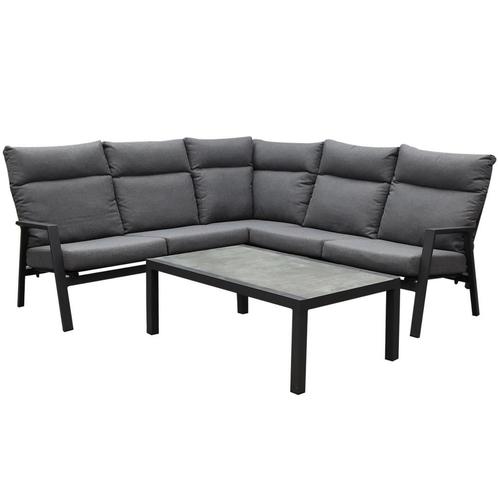 Pacific hoek loungeset 4 delig aluminium antraciet, Tuin en Terras, Tuinsets en Loungesets, Nieuw, Aluminium, Ophalen of Verzenden