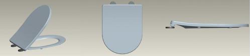 Wiesbaden Shade Slim toiletzitting + deksel one-touch wit, Doe-het-zelf en Verbouw, Sanitair, Ophalen of Verzenden