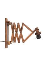 Design WandArmatuur, Houten LampArmatuur, Harmonica, Huis en Inrichting, Lampen | Wandlampen, Ophalen of Verzenden, Gebruikt, Hout