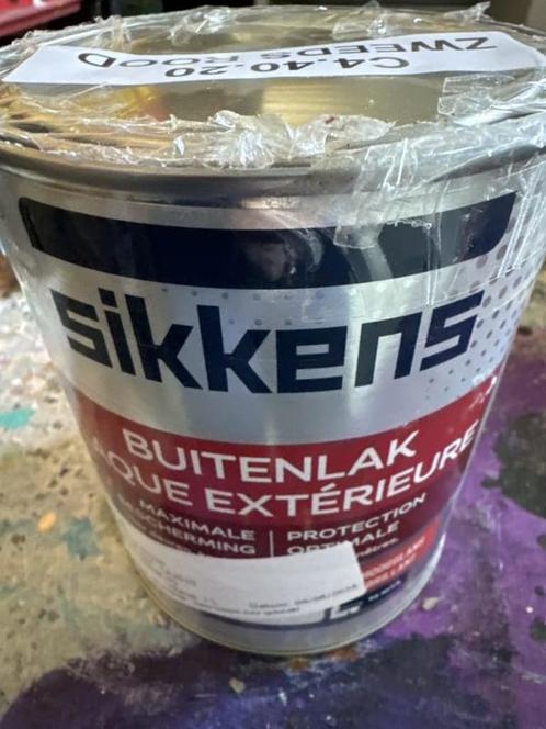 SIkkens buitenlak hoogglans - C4.40.20 - 1 liter, Doe-het-zelf en Verbouw, Verf, Beits en Lak, Lak, Overige kleuren, Nieuw, Minder dan 5 liter