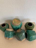 Gemberpot (6) - Aardewerk - Groene gemberpotten