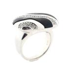 18 Krt. Exclusieve witgouden ring met parelmoer (Tahiti)..., 18 tot 19, Gebruikt, Overige kleuren, Ophalen of Verzenden