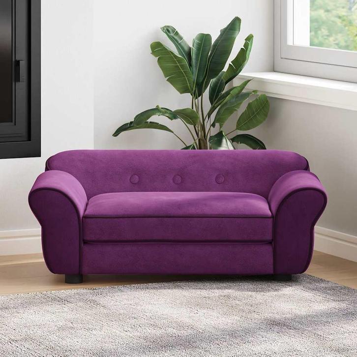 vidaXL Hondenbank 72x45x30 cm pluche bordeauxrood, Dieren en Toebehoren, Honden-accessoires, Nieuw, Verzenden
