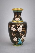 Vaas - Emaille, Koper - Japan - Japanse cloisonné vaas