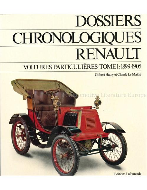 DOSSIERS CHRONOLOGIQUES RENAULT, VOITURES PARTICULIÈRES,, Boeken, Auto's | Boeken, Renault