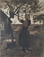 Willem Witsen (1860-1923) - Vrouw bij appelboom, Antiek en Kunst