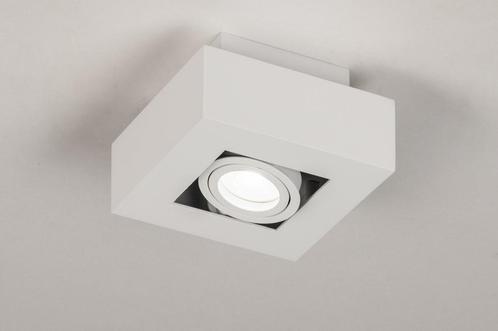 Rietveld Plafondlampen - Wit - Metaal, Huis en Inrichting, Lampen | Plafondlampen, Verzenden