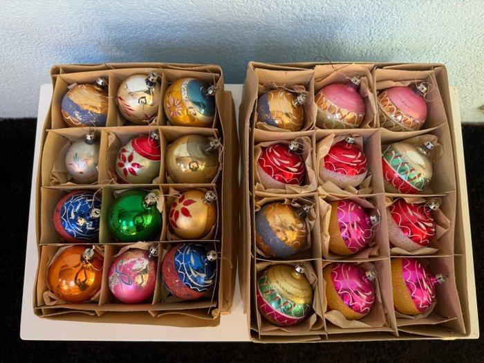 Kerstboomversiering (24) - Glas - kerstballen, Diversen, Kerst
