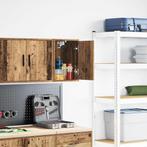 vidaXL Garage wandkast bewerkt hout oud hout, Huis en Inrichting, Kasten | Stellingkasten, Verzenden, Nieuw