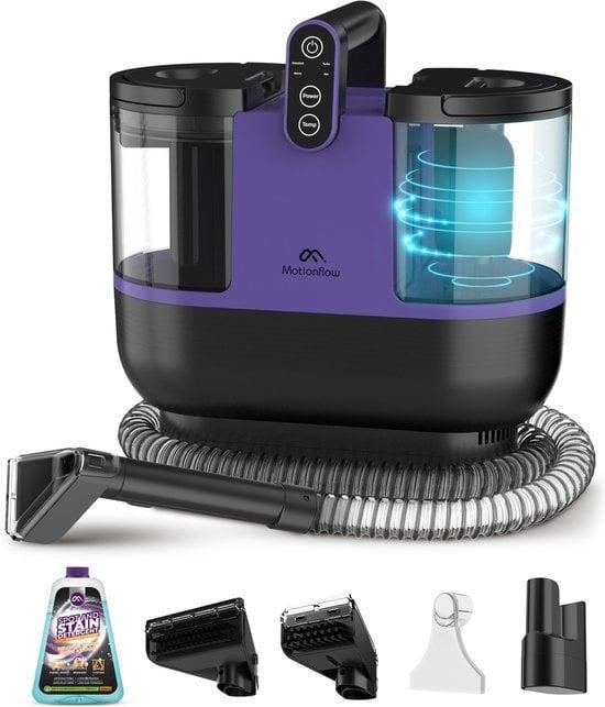 2dekans | Motionflow 4-in-1 Tapijtreiniger – 1800 ml, Witgoed en Apparatuur, Stofzuigers, Zo goed als nieuw, Ophalen of Verzenden