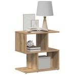 vidaXL Nachtkastjes 2 st 50x30x51,5 cm bewerkt hout, Huis en Inrichting, Slaapkamer | Nachtkastjes, Minder dan 45 cm, Verzenden