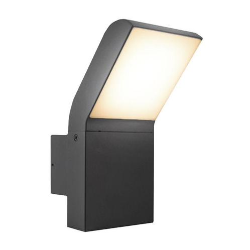 Antraciete buitenlamp Andor, aluminium, modern, 12w, 4000K, Tuin en Terras, Buitenverlichting, Wandlamp, Nieuw, Overige materialen