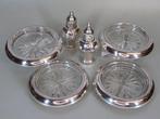 4 x F.B. Rogers + Sterling Weighted peper & zout stel -, Antiek en Kunst, Antiek | Goud en Zilver