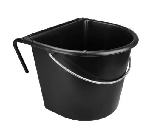Voerbak 15l met ophang en hengsel - zwart, Zakelijke goederen, Agrarisch | Werktuigen, Ophalen of Verzenden