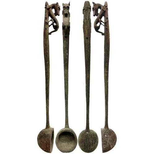 Dayak - Lepel - ulin hout (lokale hardhout) - ritueel, Antiek en Kunst, Kunst | Niet-Westerse kunst