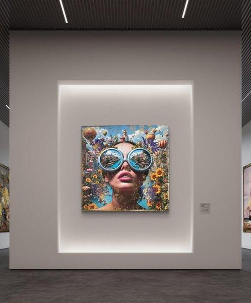 Nicole Lubbers - Dreamscape in Her Eyes XL, Antiek en Kunst, Kunst | Designobjecten