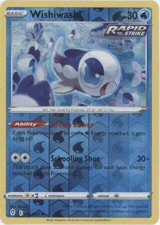 Wishiwashi 046/203 reverse holo (Evolving Skies), Hobby en Vrije tijd, Verzamelkaartspellen | Pokémon, Losse kaart, Nieuw, Foil