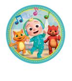 Borden Cocomelon Karton 23cm 8st, Hobby en Vrije tijd, Feestartikelen, Verzenden, Nieuw