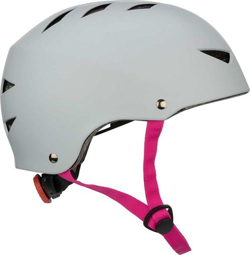 Nijdam Skate Helm Verstelbaar - Stone Blush - Maat M - 54-58, Fietsen en Brommers, Fietsaccessoires | Fietshelmen, Nieuw, Ophalen of Verzenden