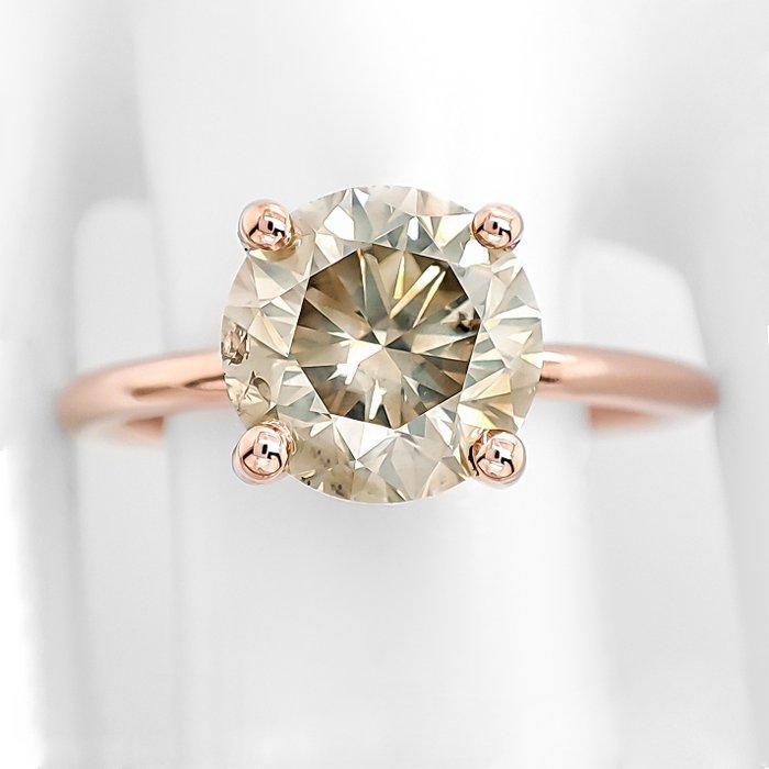 Zonder Minimumprijs - Ring - 14 karaat Roségoud - 2.60ct., Sieraden, Tassen en Uiterlijk, Ringen