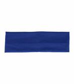 Haarband Basic 8cm Effen Blauw, Nieuw