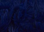 Langharig bont stof – Donkerblauw, Blauw, 120 cm of meer, Ophalen of Verzenden, Polyester