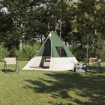 vidaXL Tent met dak Anders Groen en Zwart 383 x 338 x 217 cm beschikbaar voor biedingen